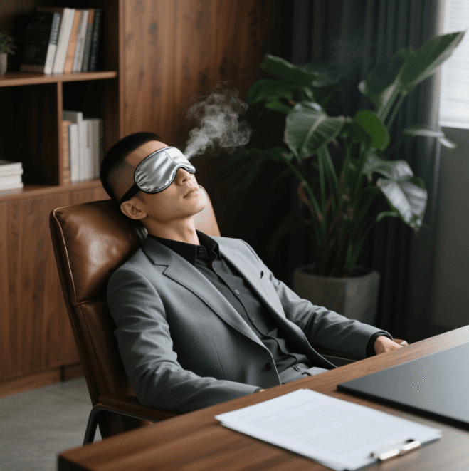 Relajación redefinida con máscaras de ojo de vapor